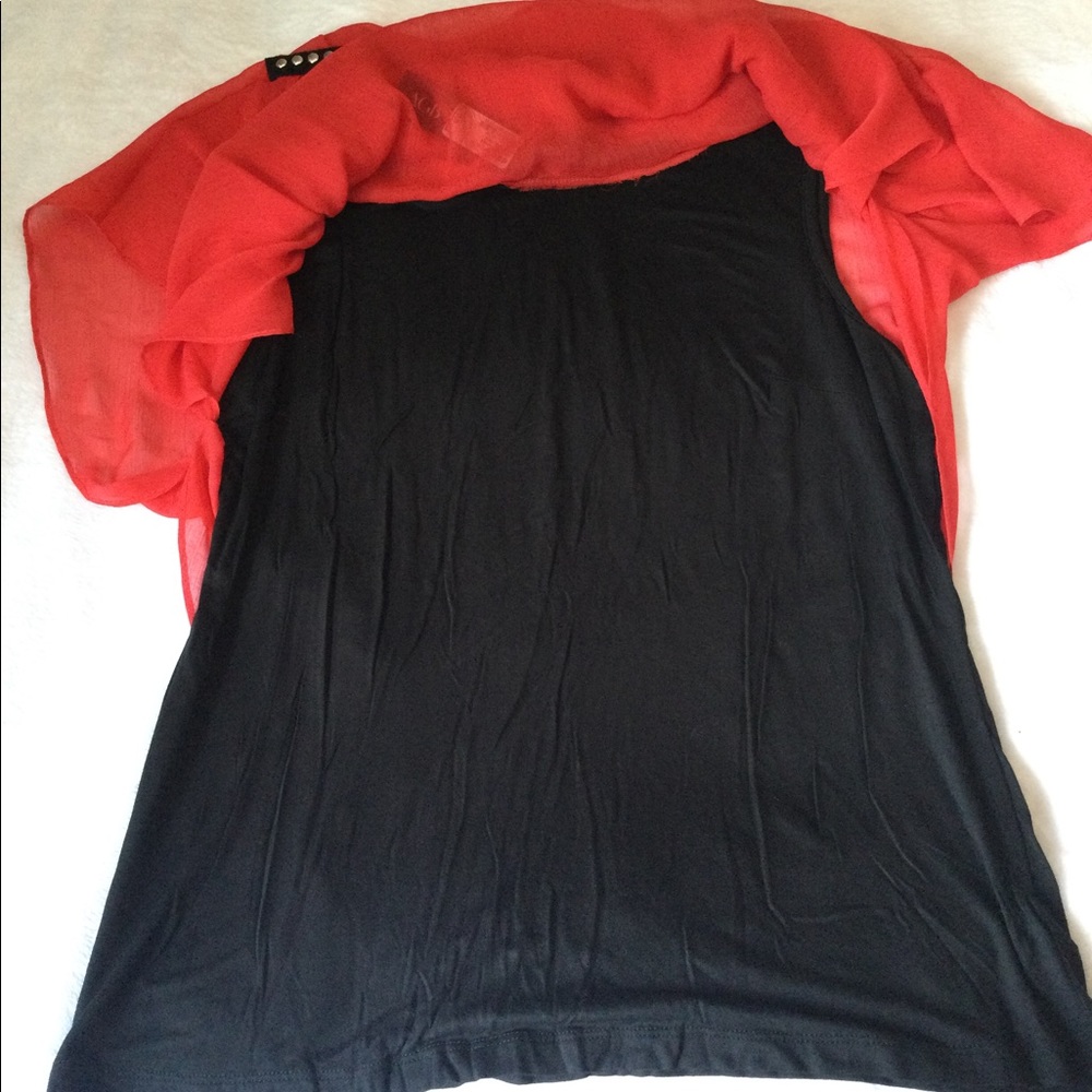 AGB Red Top attached to black tank top Size:XL - Picture 7 of 8